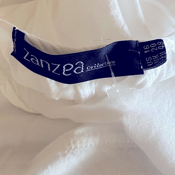 Elegant White Lace Cotton Dress Women’s Size 16 NWOT Slip-On Balletcore - Picture 4 of 10